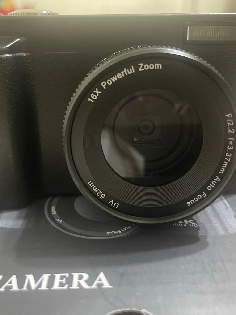 Black Digital Camera 4K Ultra HD - Compact Photo & Video